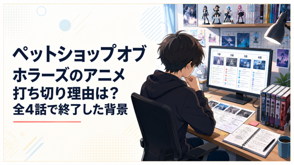 全4話のアニメと原作漫画を並べて打ち切り説の根拠を調べるアニメファン