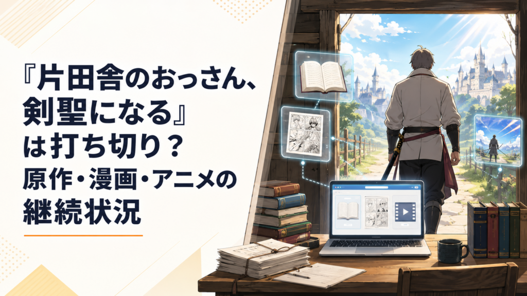 原作小説と漫画とテレビアニメの最新情報を照合しながら、片田舎の道場から王都へ歩き出す中年剣士